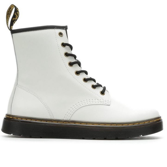 WOMEN'S DR. MARTENS ZAVALA COMBAT BOOTS White Size 6 - Picture 9 of 9